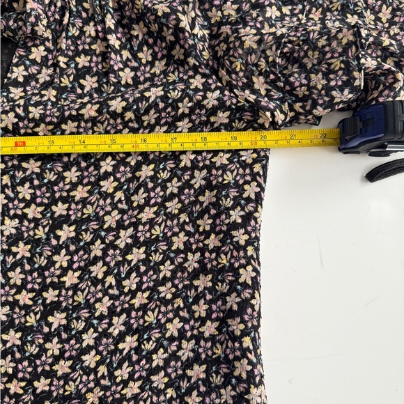 Rebecca Taylor Floral Silk Short Sleeve Louisa Ruffle Top Sz 8 Career  Romantic - Picture 5 of 13